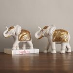 Foreign trade cross-border spot elephant home decorations ornaments resin crafts entryway living room dining room retro ornaments